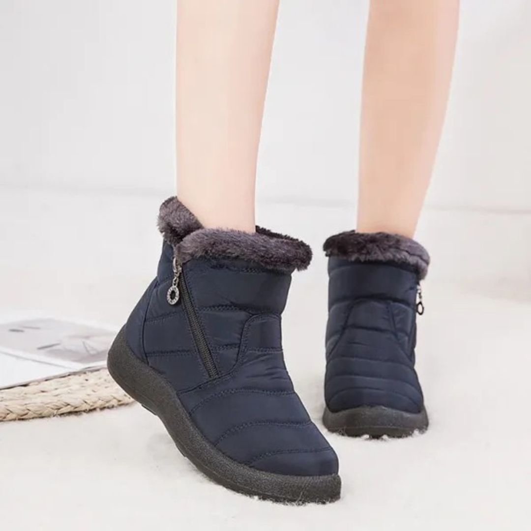 Botas ortopédicas impermeáveis e antiderrapantes de inverno para mulher