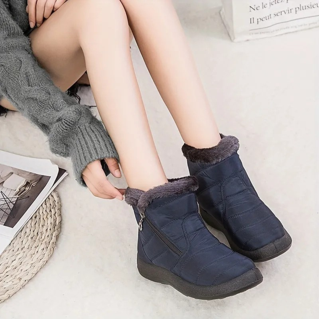 Botas ortopédicas impermeáveis e antiderrapantes de inverno para mulher