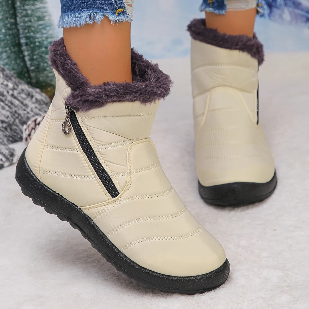 Botas ortopédicas impermeáveis e antiderrapantes de inverno para mulher