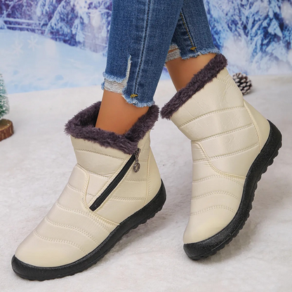 Botas ortopédicas impermeáveis e antiderrapantes de inverno para mulher