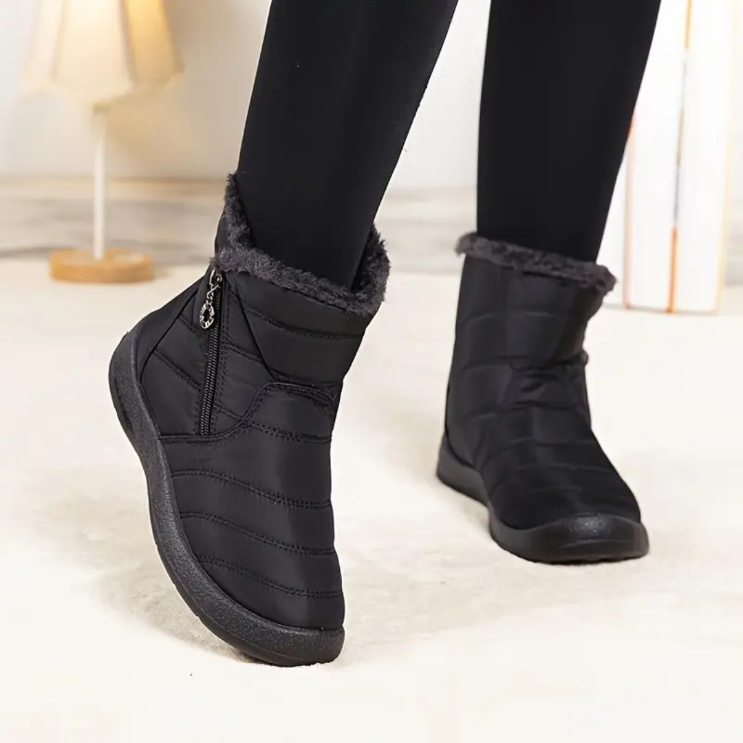 Botas ortopédicas impermeáveis e antiderrapantes de inverno para mulher