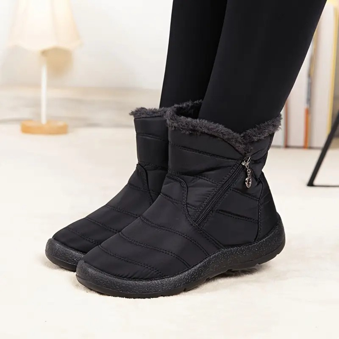 Botas ortopédicas impermeáveis e antiderrapantes de inverno para mulher
