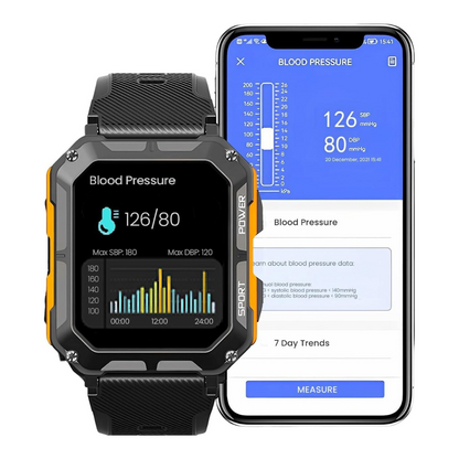 Relógio inteligente tático para iOS e Android