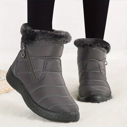 Botas ortopédicas impermeáveis e antiderrapantes de inverno para mulher