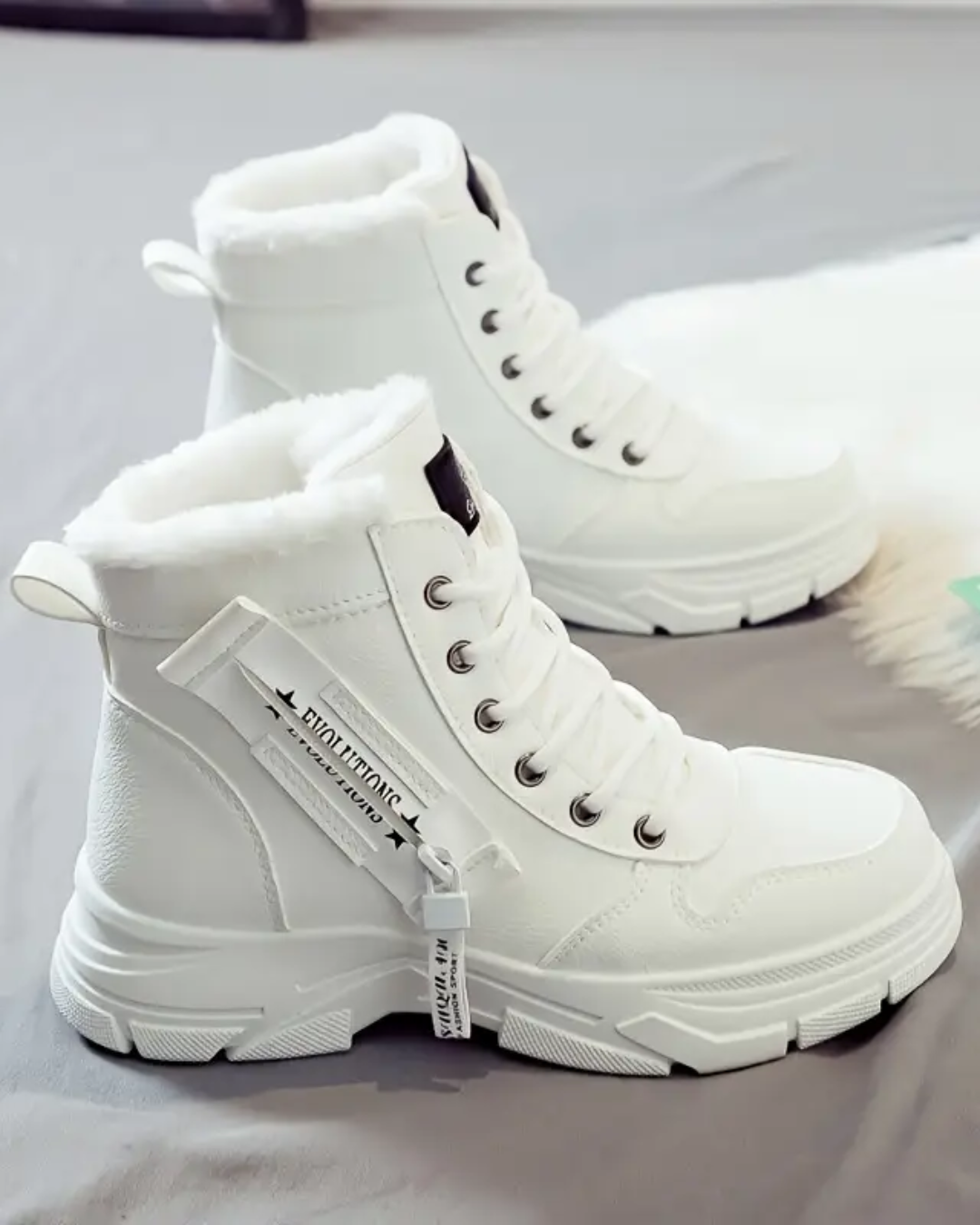 Botas de inverno para mulher com sola grossa acolchoada®
