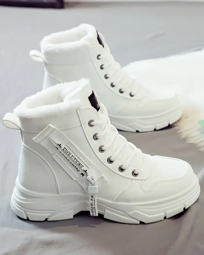 Botas de inverno para mulher com sola grossa acolchoada®