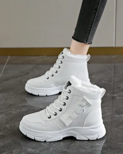 Botas de inverno para mulher com sola grossa acolchoada®