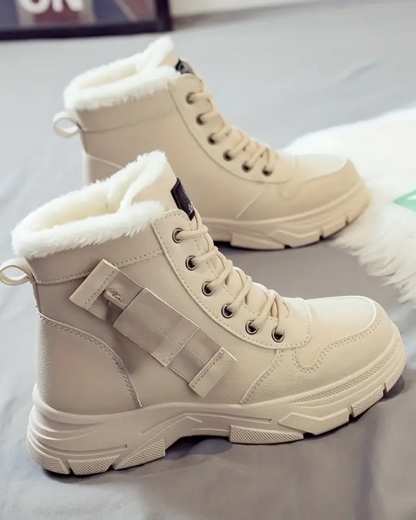 Botas de inverno para mulher com sola grossa acolchoada®