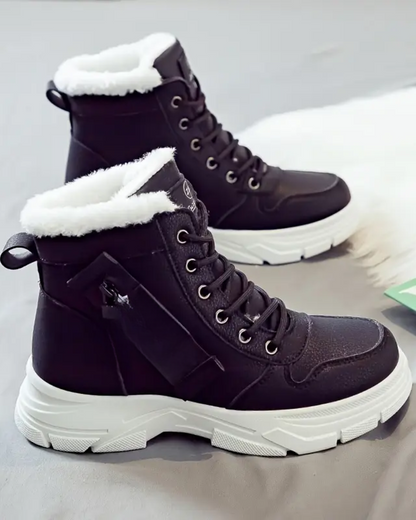 Botas de inverno para mulher com sola grossa acolchoada®