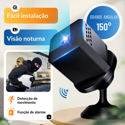 Mini câmara com visão grande angular e deteção de movimento®