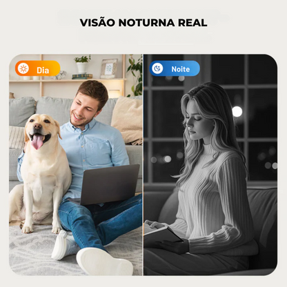 Mini câmara com visão grande angular e deteção de movimento®