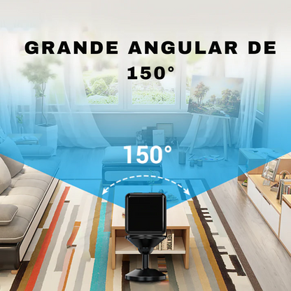 Mini câmara com visão grande angular e deteção de movimento®